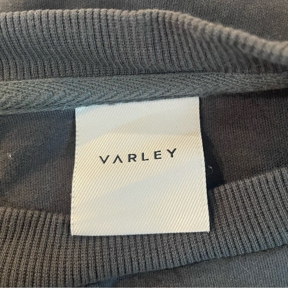 Varley Charter Dark Gray Side Zip Crewneck Sweatshirt - 27038 - Picture 6 of 12